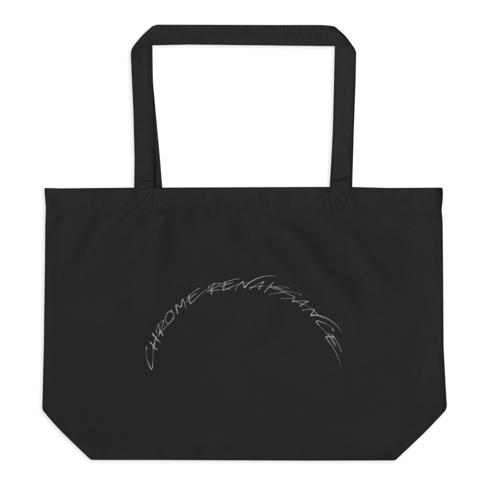 PANELS IN CHROME Large organic tote bag