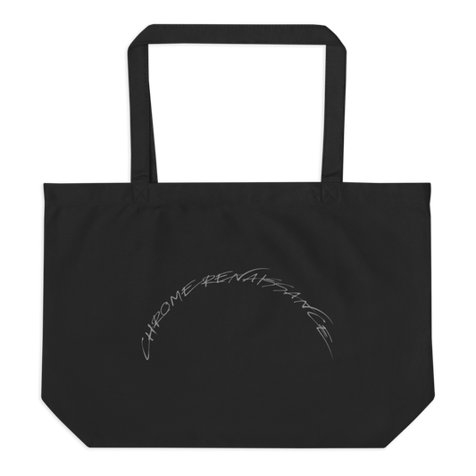 PANELS IN CHROME Large organic tote bag