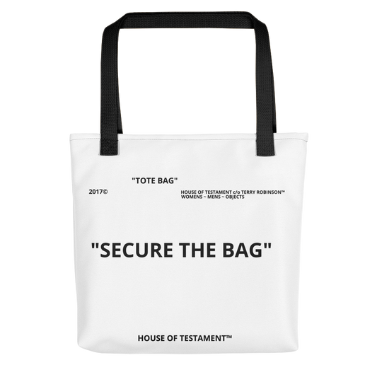 "SECURE THE BAG" Tote bag
