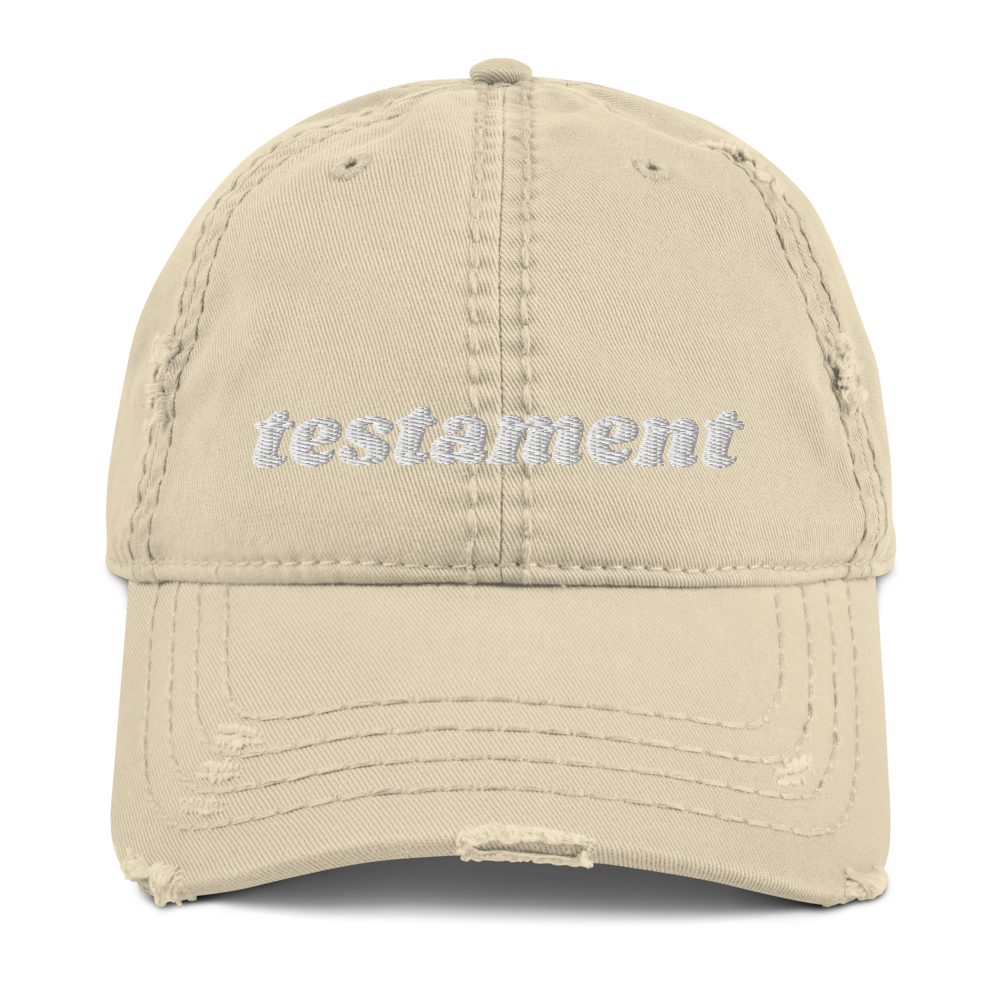 TESTAMENT Distressed Dad Hat