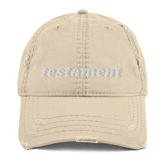 TESTAMENT Distressed Dad Hat