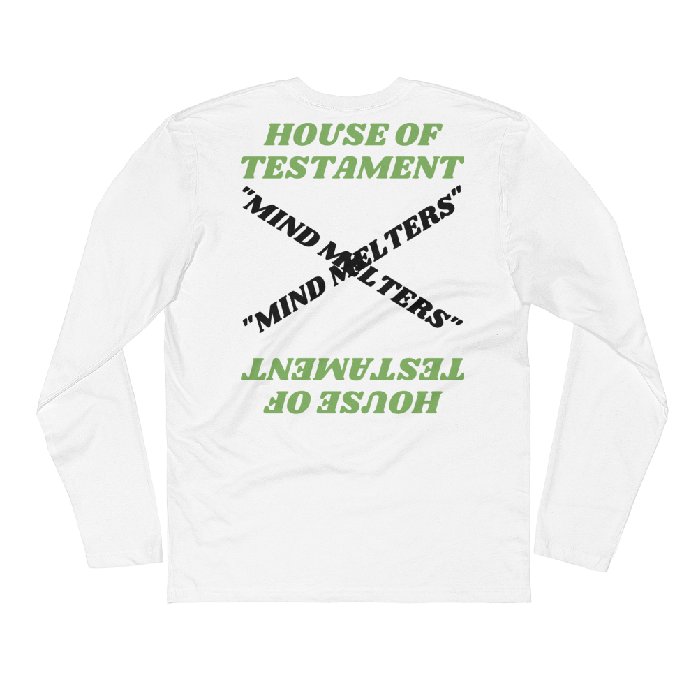 "MIND MELTER" Long Sleeve Fitted Crew