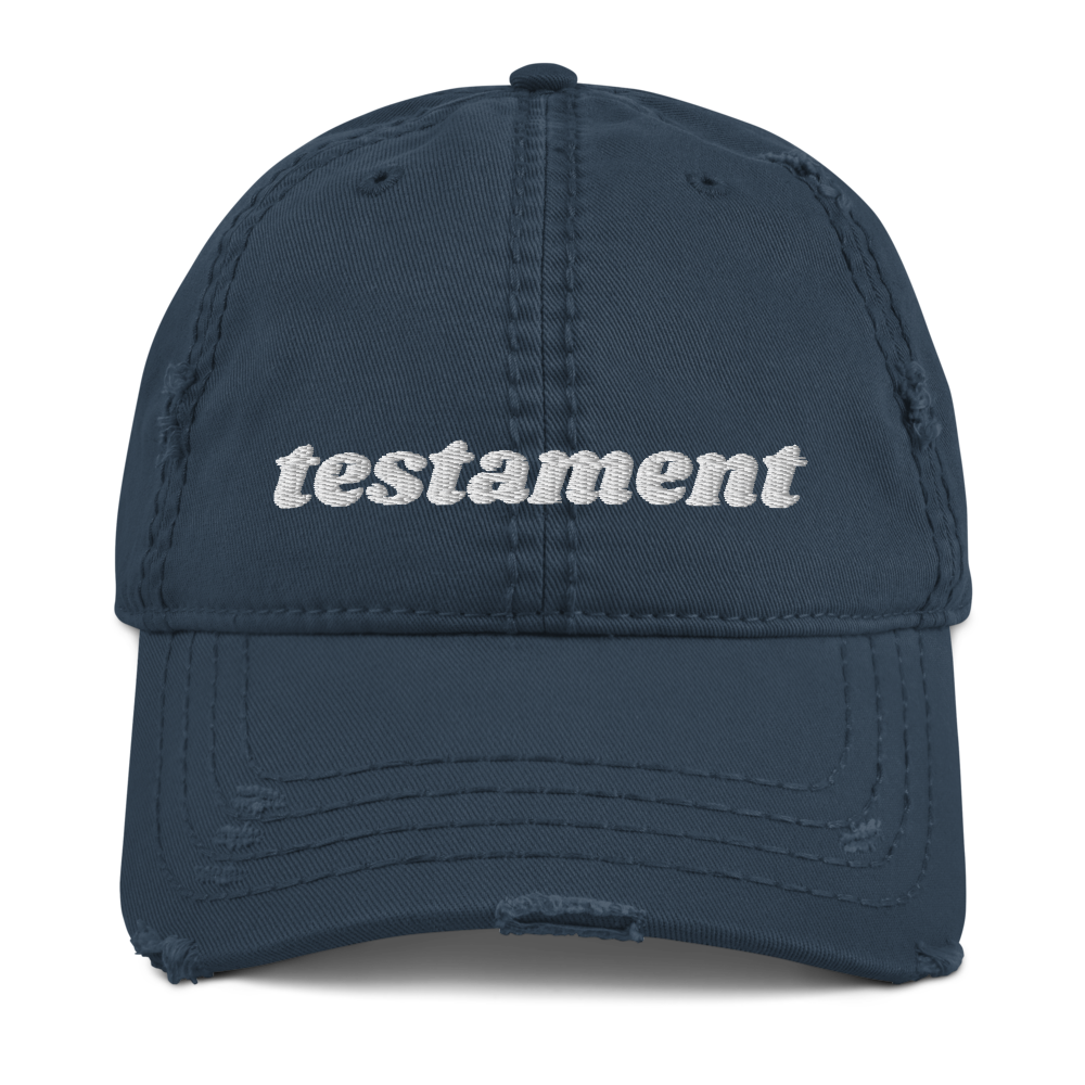 TESTAMENT Distressed Dad Hat