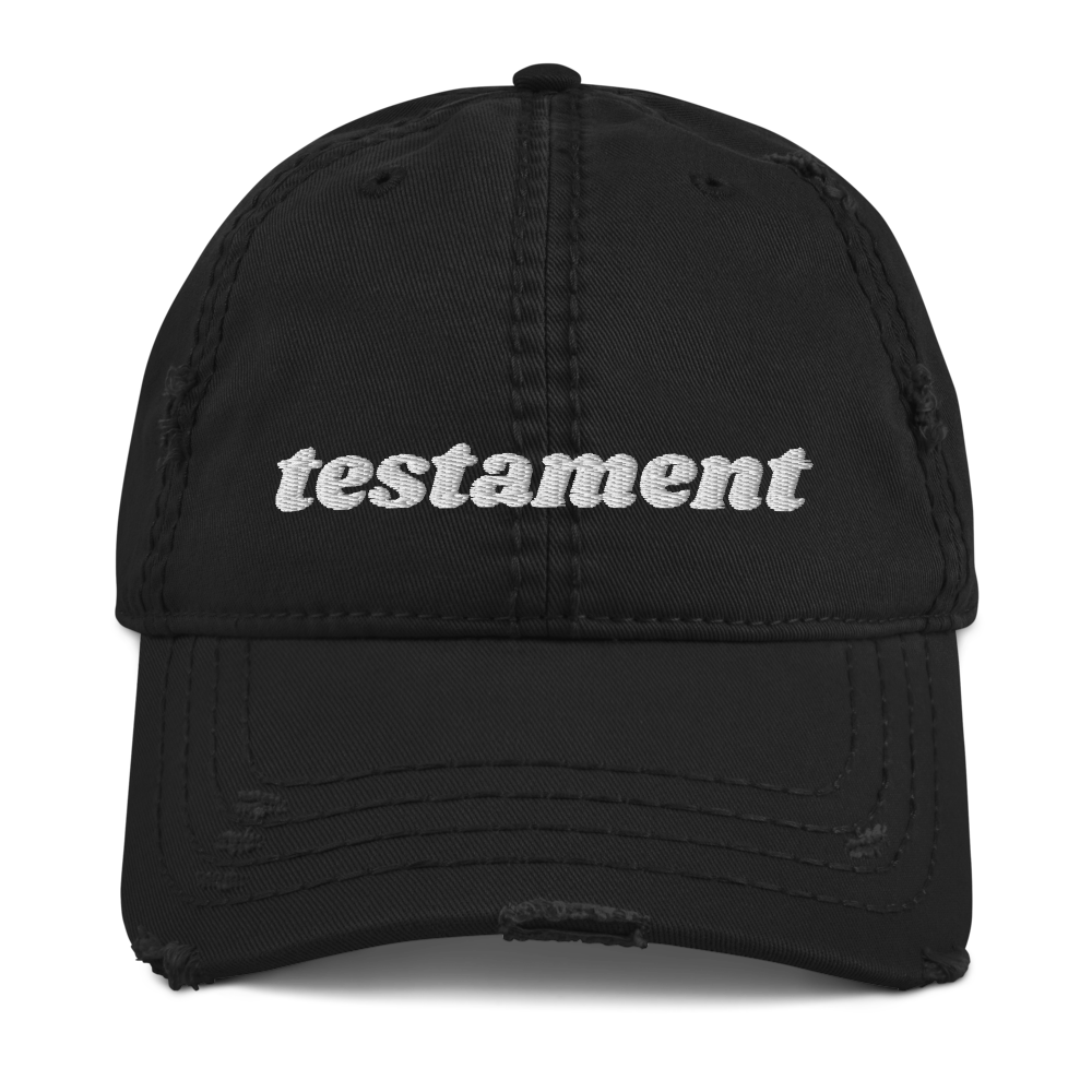 TESTAMENT Distressed Dad Hat