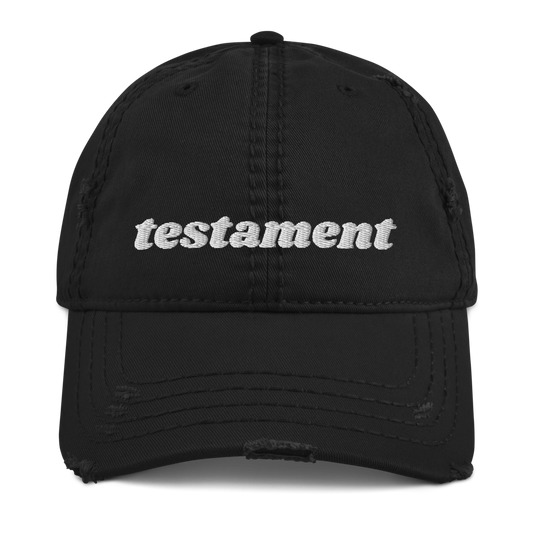 TESTAMENT Distressed Dad Hat