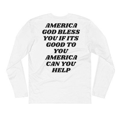 AMERICA Long Sleeve Fitted Crew