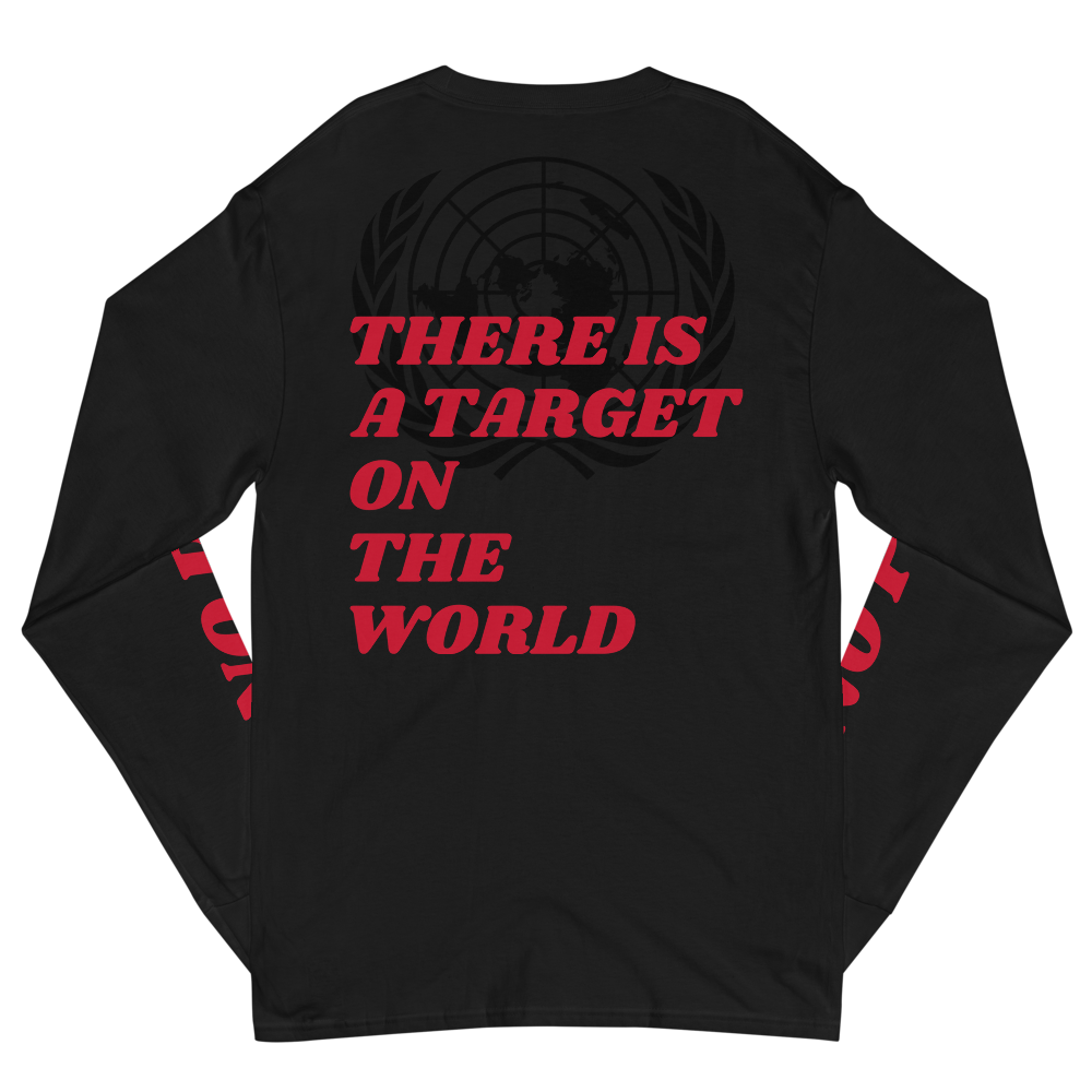 "TARGET ON THE WORLD" HOT x Champion Long Sleeve Shirt