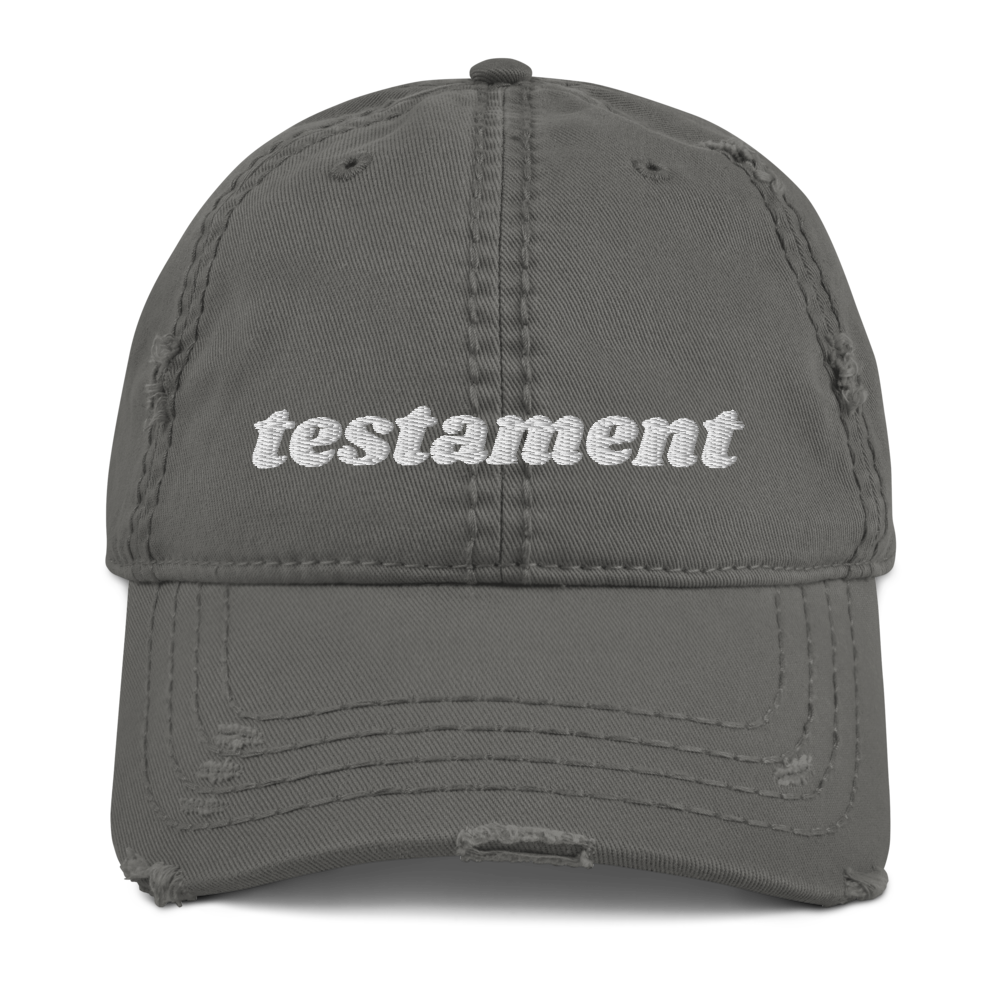 TESTAMENT Distressed Dad Hat